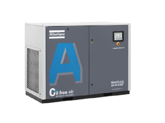 AQ 18 VSD 물 주입 아틀라스 나사 공기 압축기 18kw 69dB 노이즈 레벨