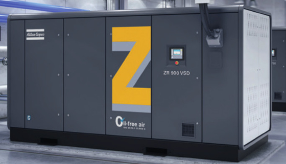 ZR300-750&ZR400-900VSD Atlas Copco 기름 없는 나사 공기 압축기