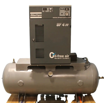 3.7KW/5HP 0 Ppm 오일 무료 직동 나사 공기 압축기 SF4