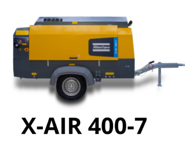 12 M3/min FAD 휴대용 압축기 X-AIR 400-7전기 전원 및 7 바 효율