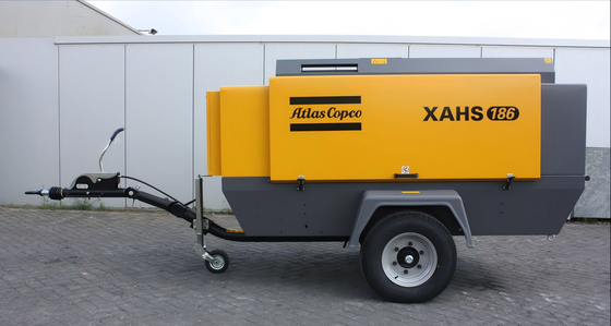 90kW 휴대용 압축기 XAHS186E+ FAD 11 m³/min, 헤비 듀티 적용을 위한 압축 레벨 1