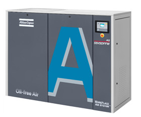 오일 없는 아틀라스 스크루 공기 압축기 15kw AQ 15 VSD 물 주입