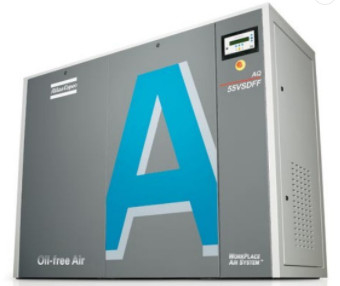 55kW 오일 무료 아틀라스 나사 공기 압축기 물 주입 AQ 55 VSD